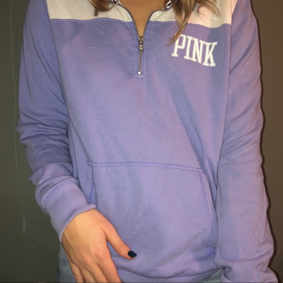 Victoria Secrets PINK 1/4 Zip Sweatshirt - Picture 1 of 3